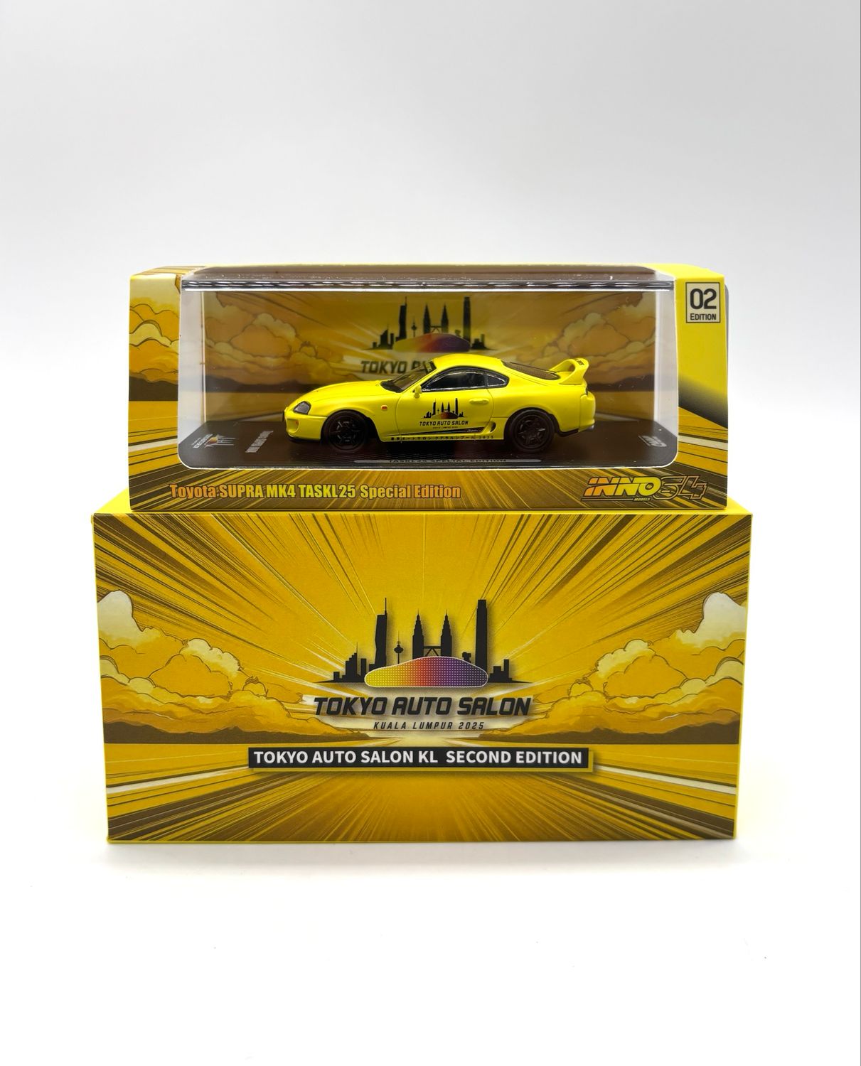 [UNSEALED] INNO64 x TASKL Matte Frost Yellow Toyota Supra MK4 | 2025 Tokyo Auto Salon TAS KL