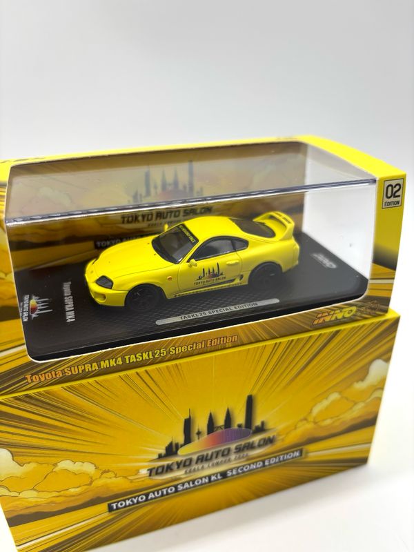 [UNSEALED] INNO64 x TASKL Matte Frost Yellow Toyota Supra MK4 | 2025 Tokyo Auto Salon TAS KL