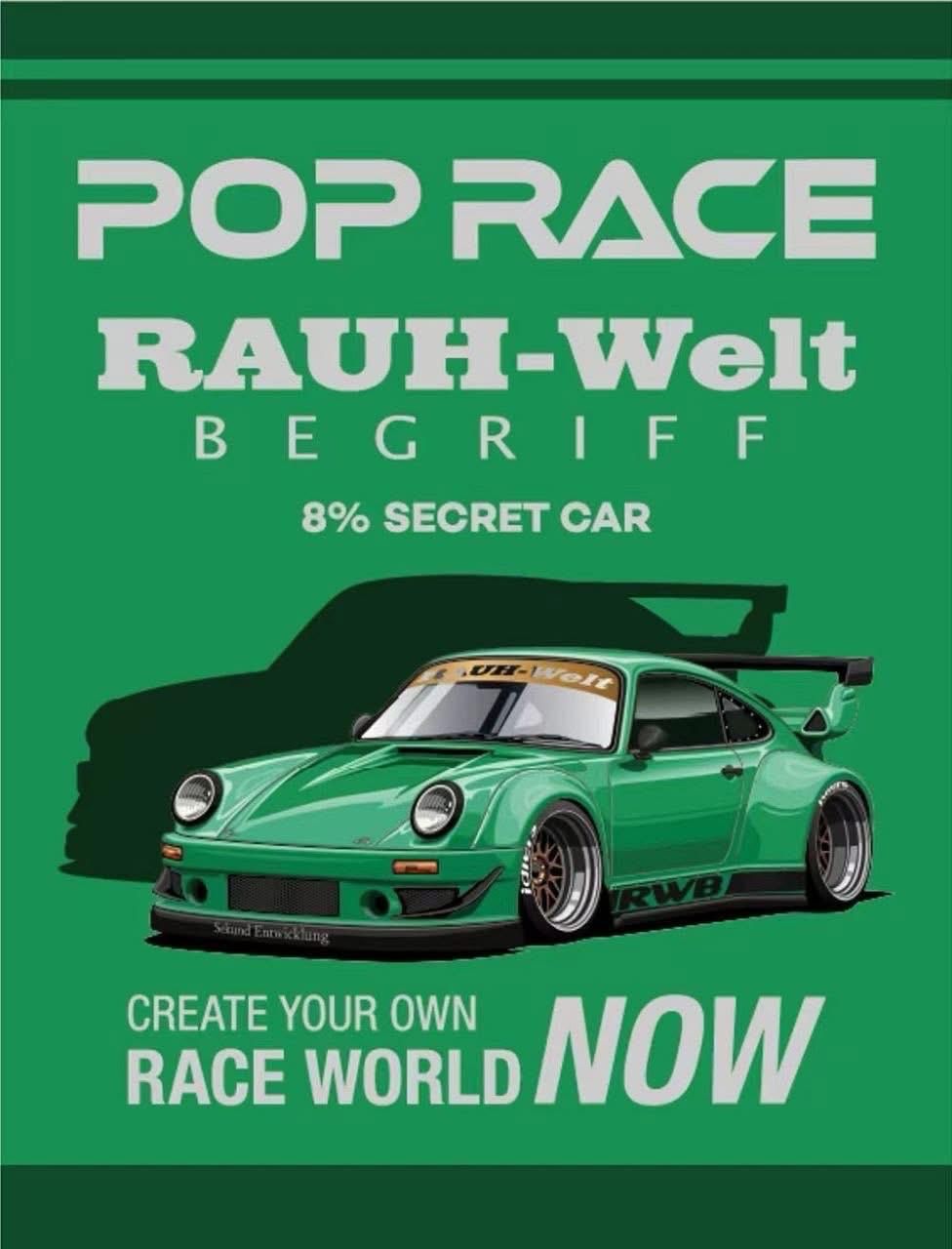 [PREORDER] POP RACE RWB Green | Chance of Chase | 2026 Hobby Expo China