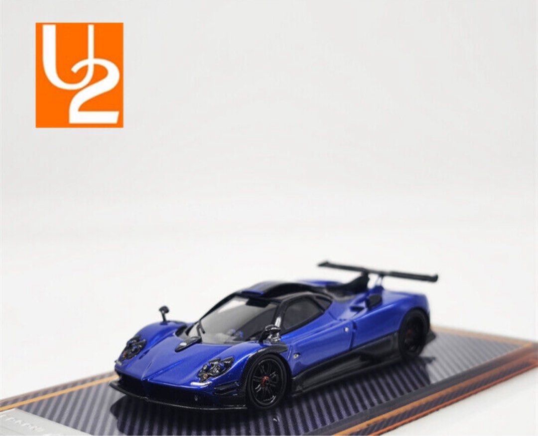 U2 1/64 Resin Model Pagani Zonda 760LH Metal Blue