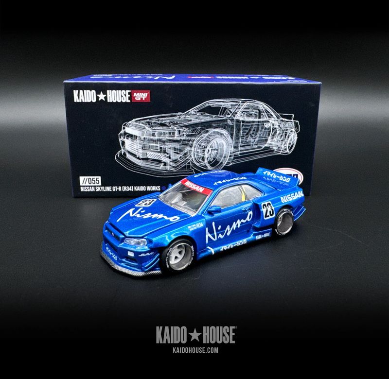 [UNSEALED] KAIDOHOUSE Nissan Skyline GT-R R34 Kaido Works V3 Nismo (KHMG055)