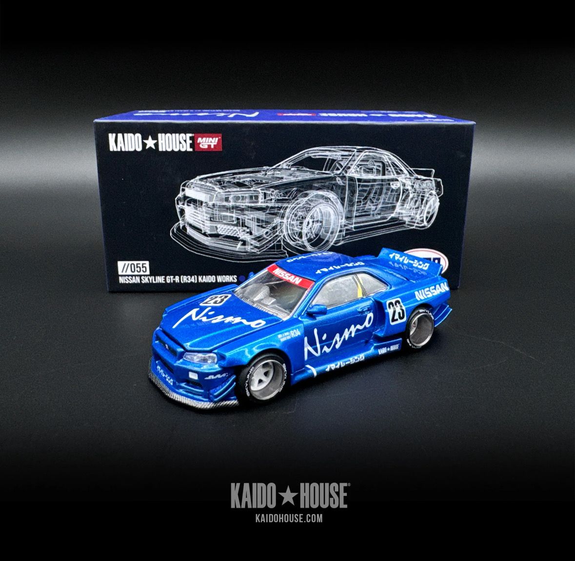 [UNSEALED] KAIDOHOUSE Nissan Skyline GT-R R34 Kaido Works V3 Nismo (KHMG055)