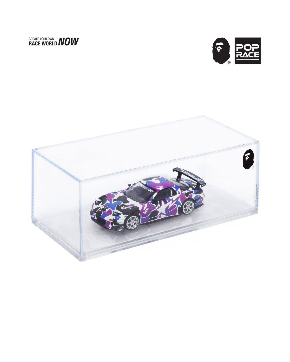 [PREORDER] POP RACE x BAPE Mazda RX-7 FD3S Bathing Ape Hong Kong Store Exclusive