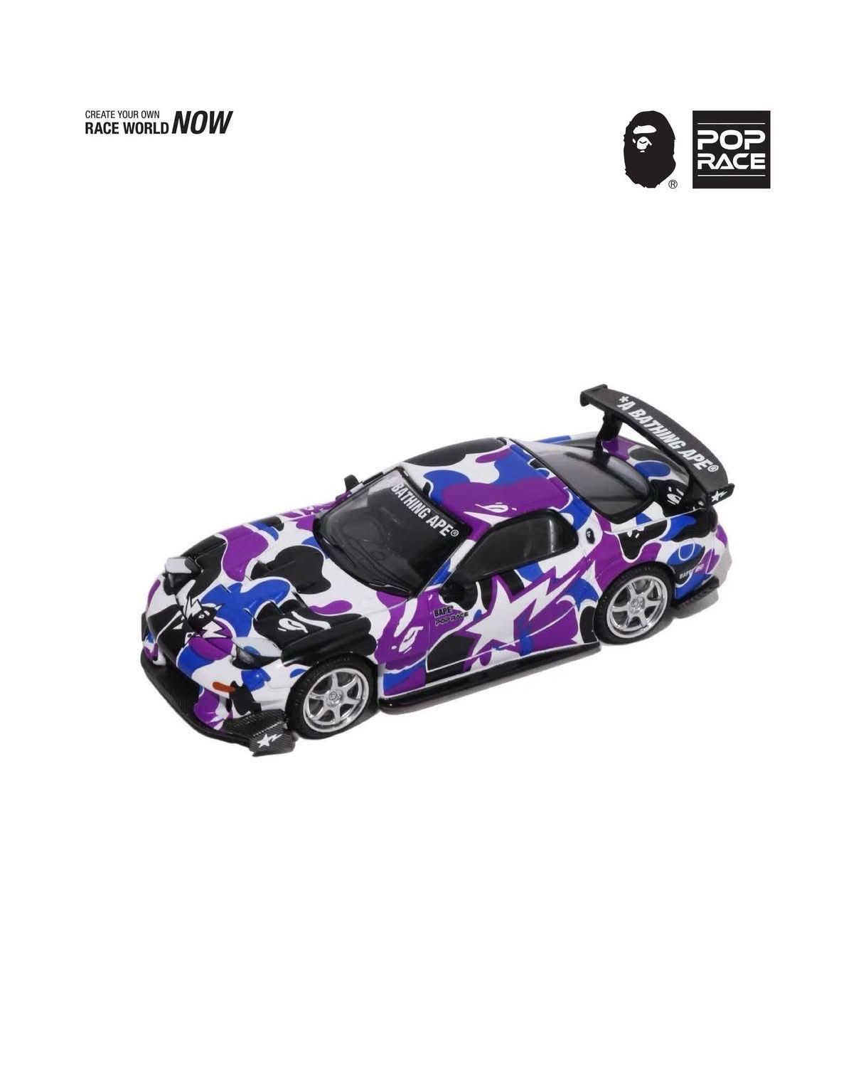 POP RACE x BAPE Mazda RX-7 FD3S Bathing Ape Hong Kong Store Exclusive