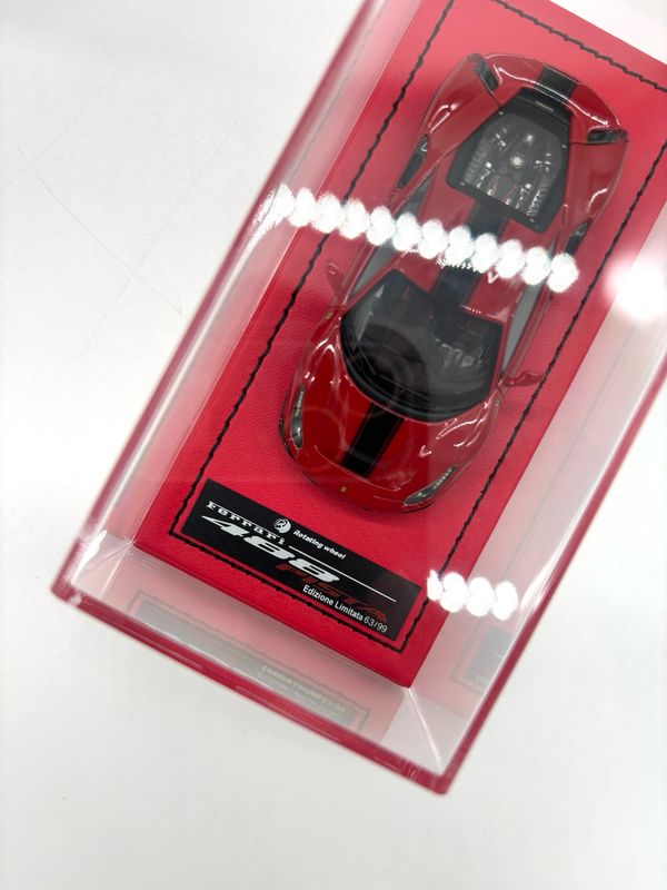 Rotaing Wheels Resin Model 1/64 Ferrari 488 Pista Red