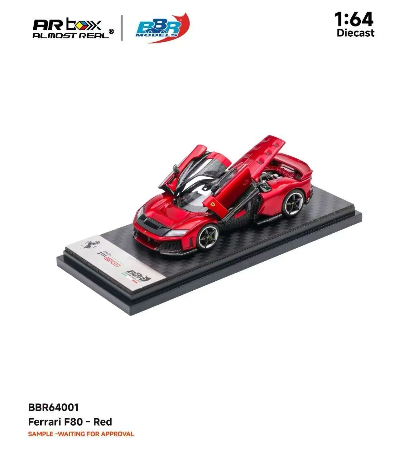 [PREORDER] Almost Real x BBR Model Diecast 1/64 Ferrari F80 Red