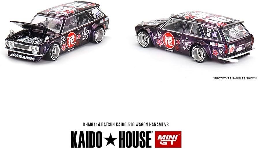 KAIDOHOUSE Datsun Kaido 510 Wagon Hanami V3 Purple (KHMG114)