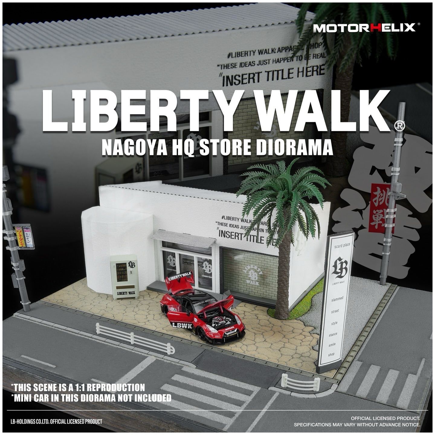 [PREORDER] Motorhelix x Liberty Walk Nagoya HQ Store Diorama | 2026 Hobby Expo China
