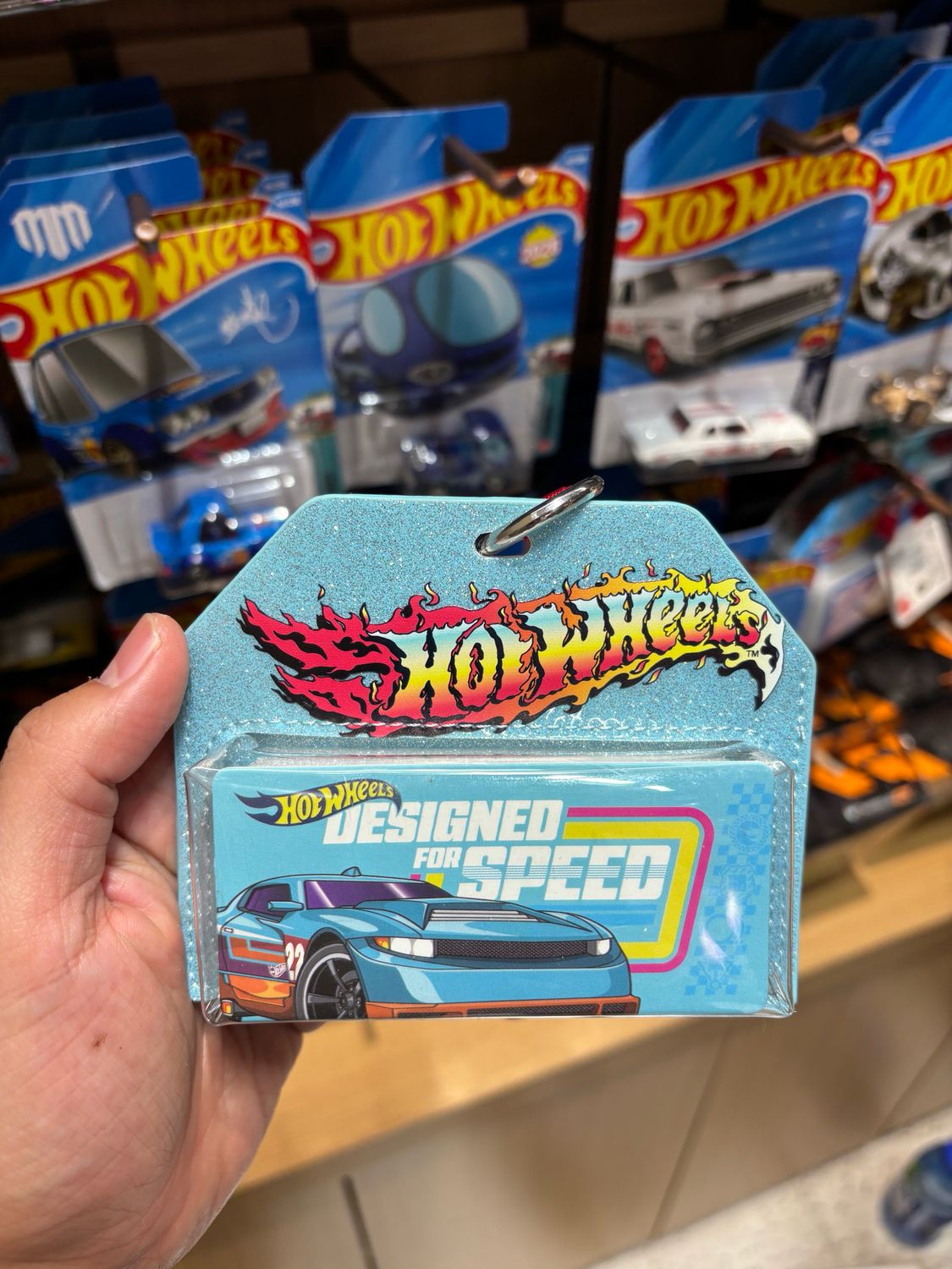 [PREORDER] Hot Wheels x Miniso Exclusive Blue Keychain Car Display