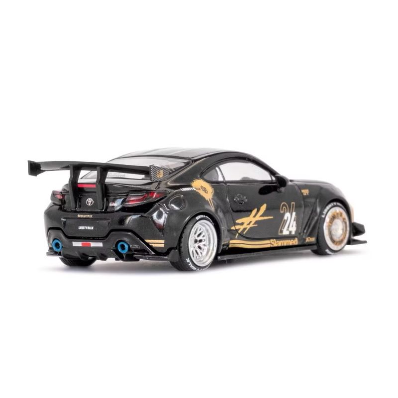 #1149 MINI GT Liberty Walk Toyota GR86 LB★Nation Black / Gold