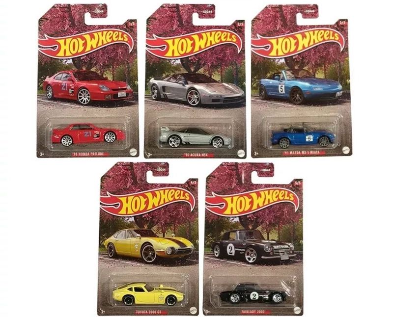 Hot Wheels Japanese Classics Import Set of 5