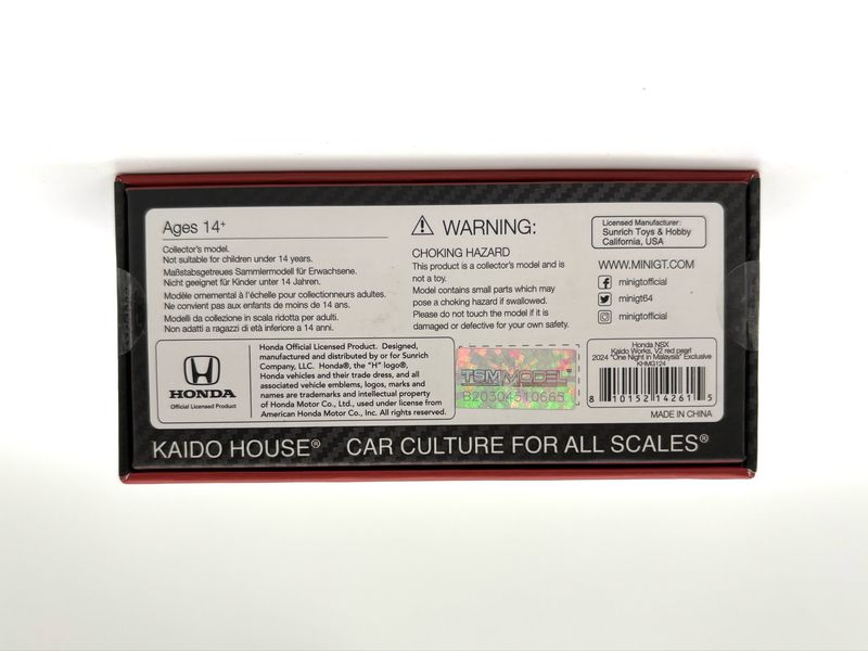 KAIDOHOUSE Honda NSX Kaido Works 2024 “One Night in Malaysia” Exclusive (KHMG124) | 2024 Malaysia Diecast Expo (MDX)