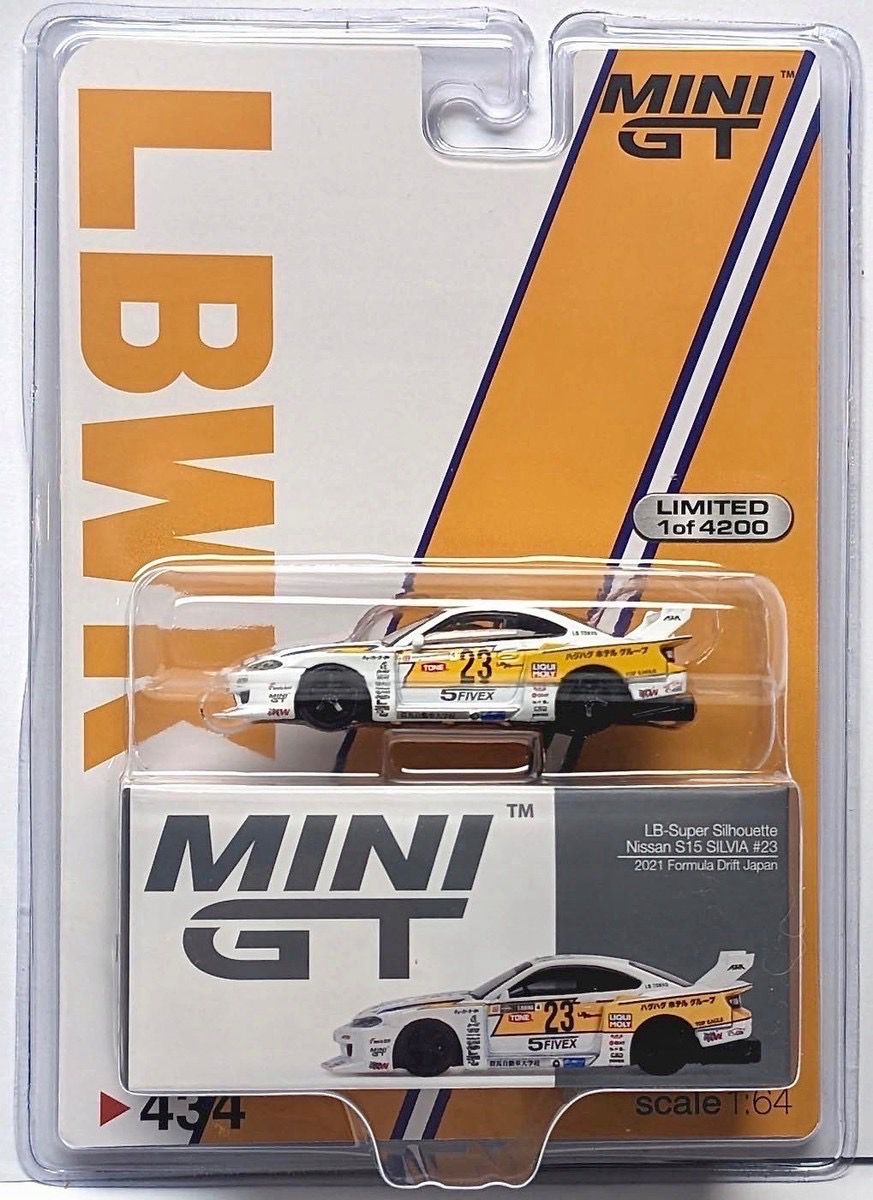 #434 MINI GT LBWK Nissan S15 SILVIA #23 2021 Formula Drift Japan Blister