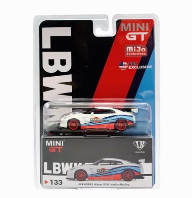 133 MINI GT LB☆WORKS Nissan GT-R Martini Racing Blister