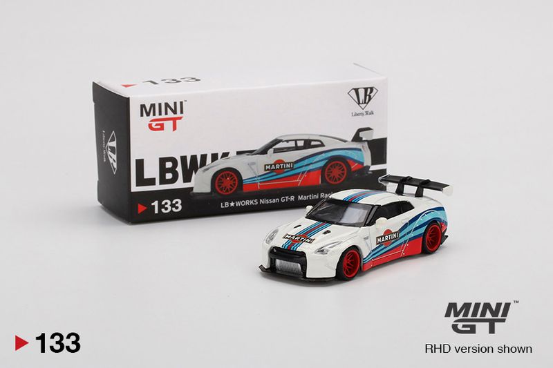 #133 MINI GT LB★WORKS Nissan GT-R Martini Racing Blister