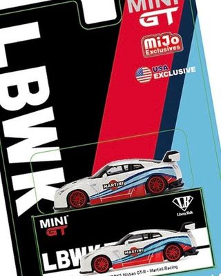 MiNiGT 133 LBWORKS Nissan GTR マルティーニ 133 MINI GT LB☆WORKS Nissan GT-R Martini Racing Blister