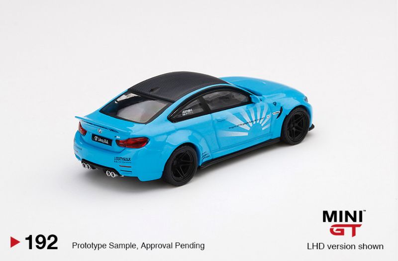 #192 MINI GT LB★Works BMW M4 Baby Blue