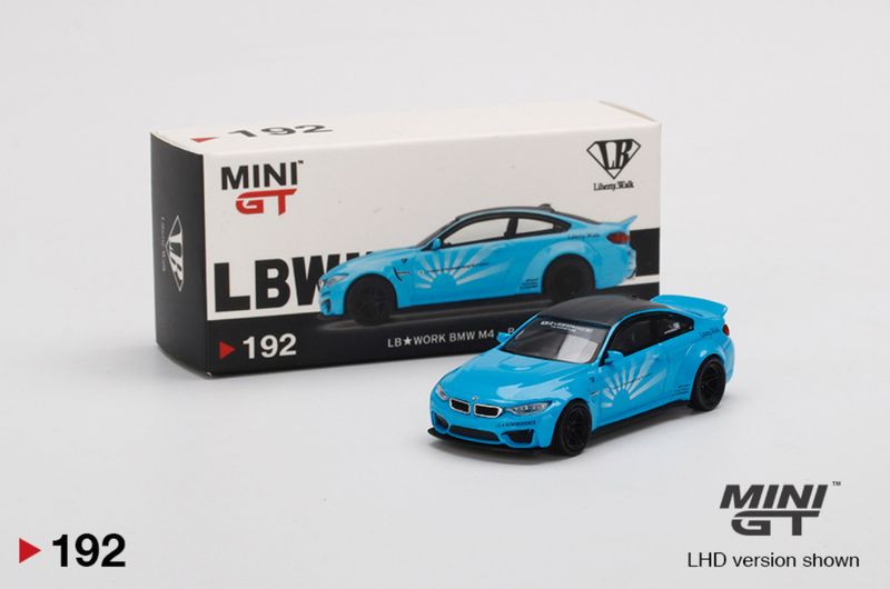 #192 MINI GT LB★Works BMW M4 Baby Blue