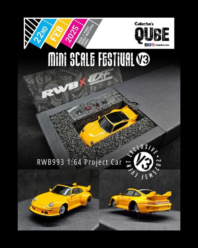RWB x DIEXXFIGURESTUDIO RWB 993 Zen Bahama Yellow Custom with Figurine Set | 2025 Mini Scale Festival V3