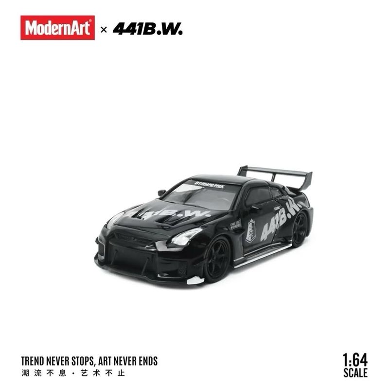 ModernArt x 441B.W Nissan R35 LB Black Drift Bear Livery