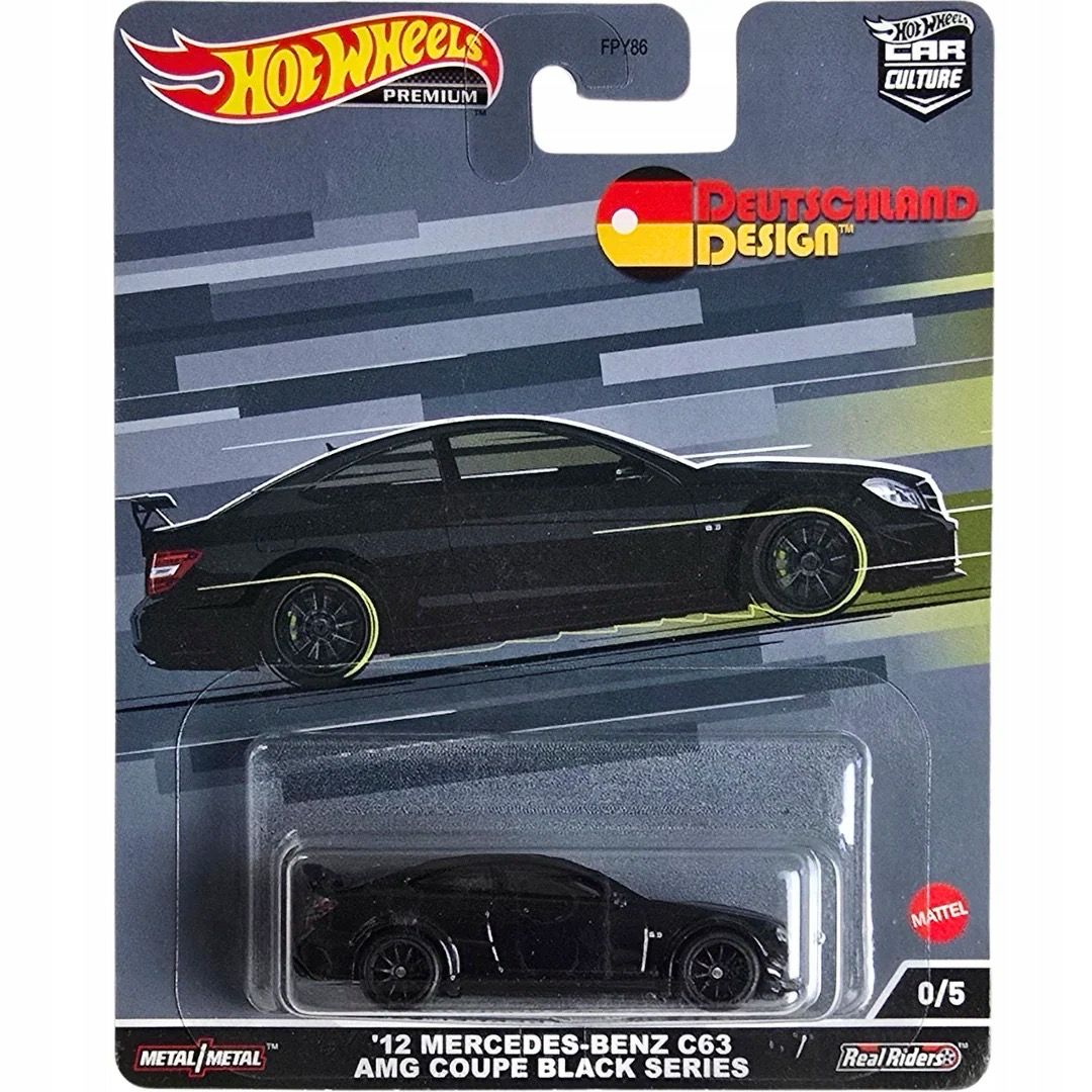 Hot Wheels Premium Car Culture Deutschland Design Series ‘12 Mercedes-Benz C63 AMG Coupe Black Series Chase