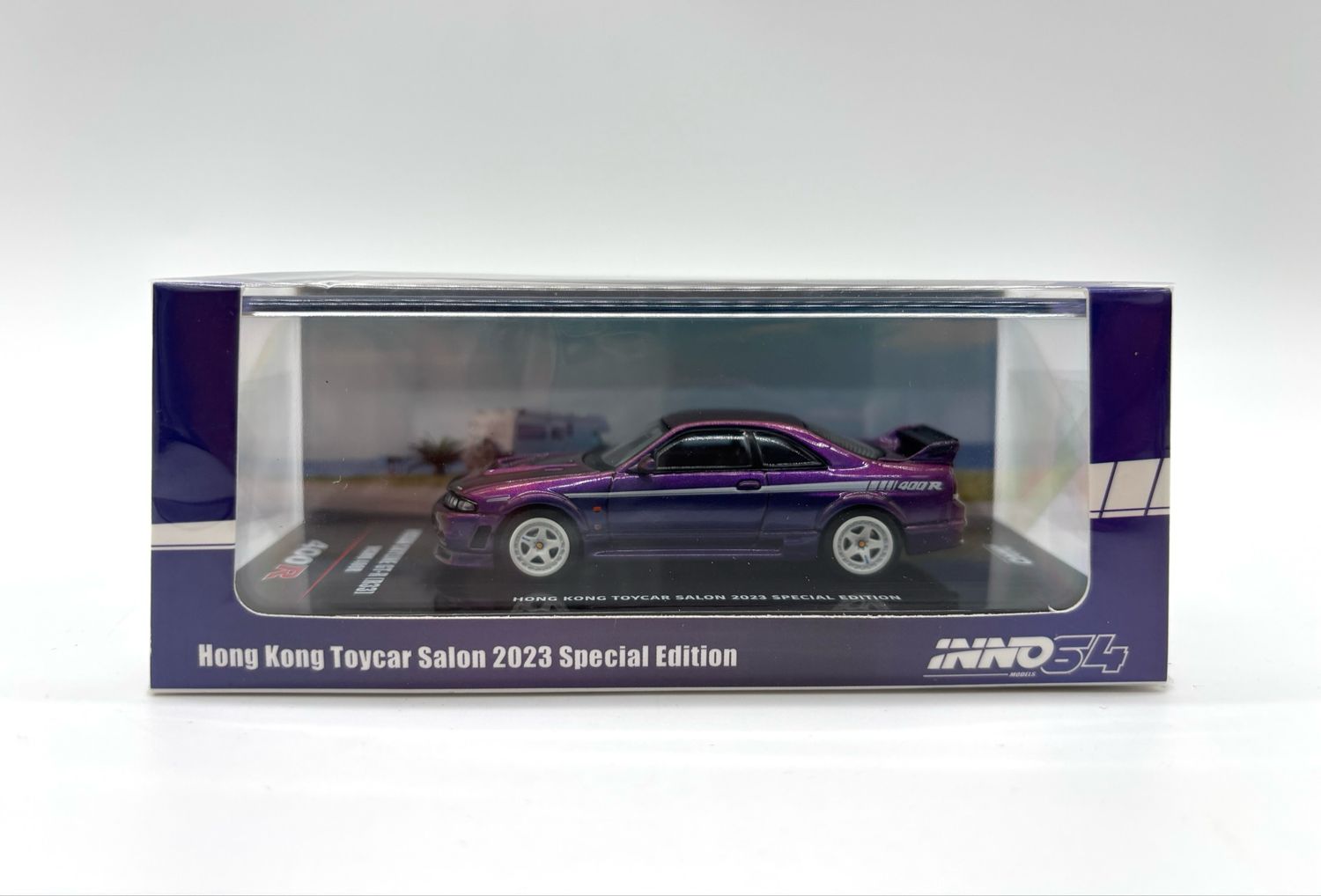 INNO64 Nissan Skyline GT-R (R33) Nismo 400R Purple | 2023 HK Toy Car Salon