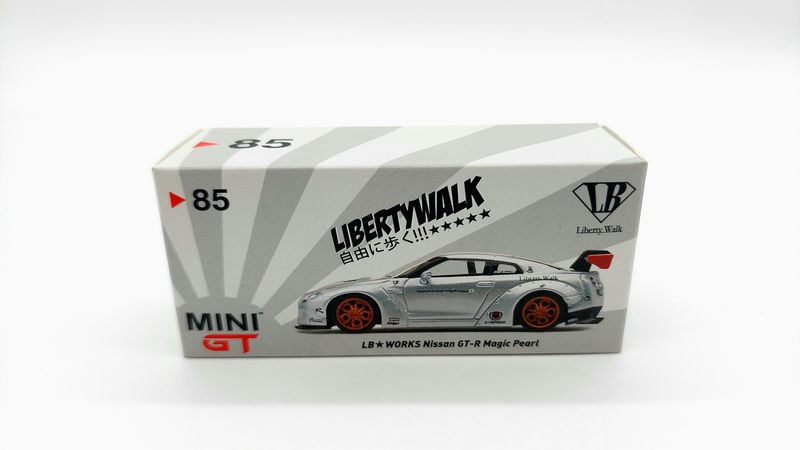 [UNSEALED] #85 MINI GT LB★WORKS Nissan GT-R Magic Pearl