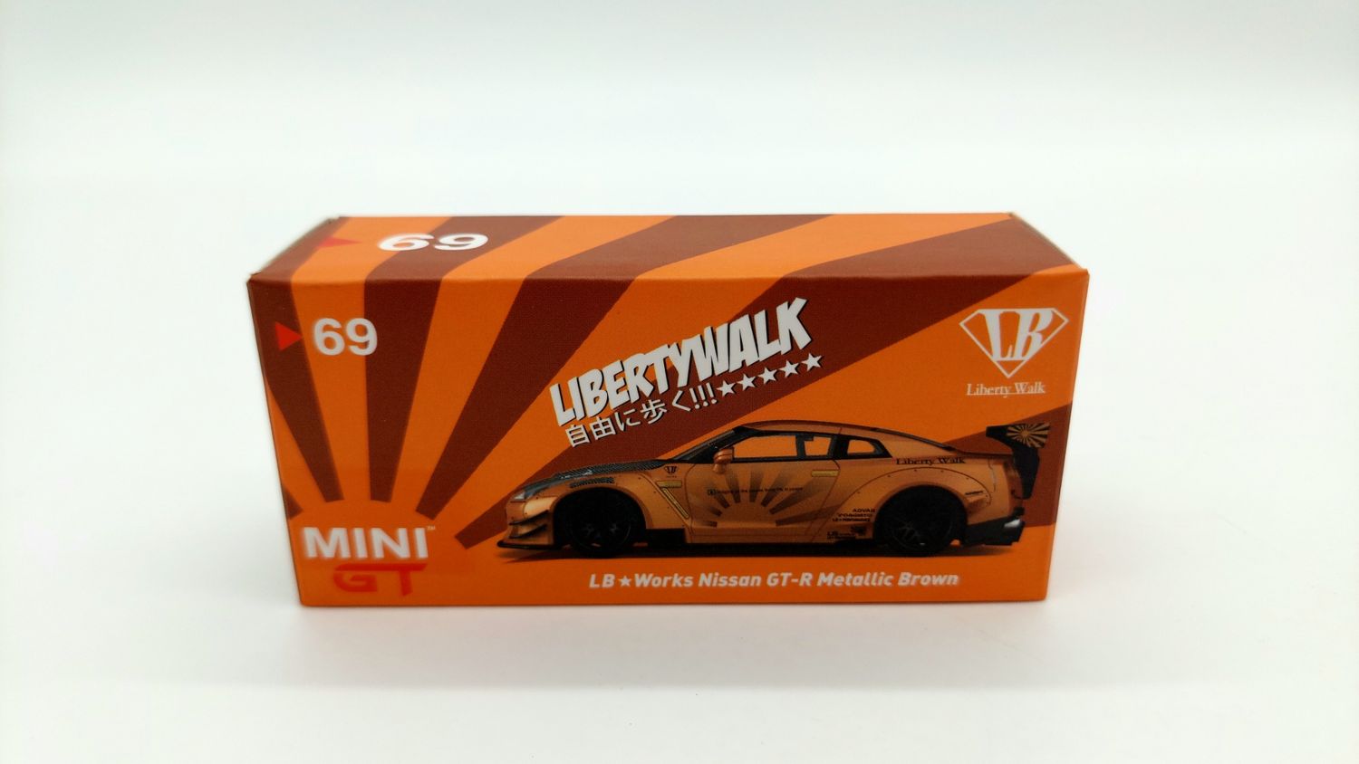 [UNSEALED] #69 MINI GT LB★WORKS Nissan GT-R Metallic Brown