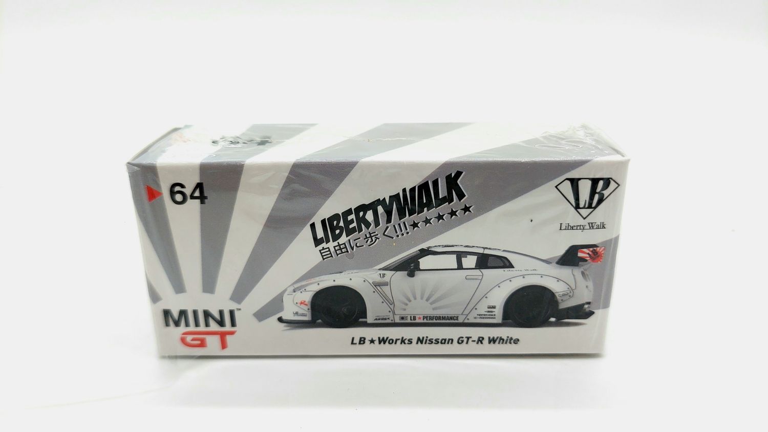 [UNSEALED] #64 MINI GT LB★WORKS Nissan GT-R White