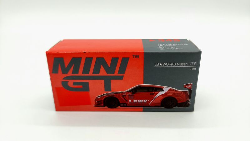 [UNSEALED] #345 MINI GT LB★WORKS Nissan GT-R Red
