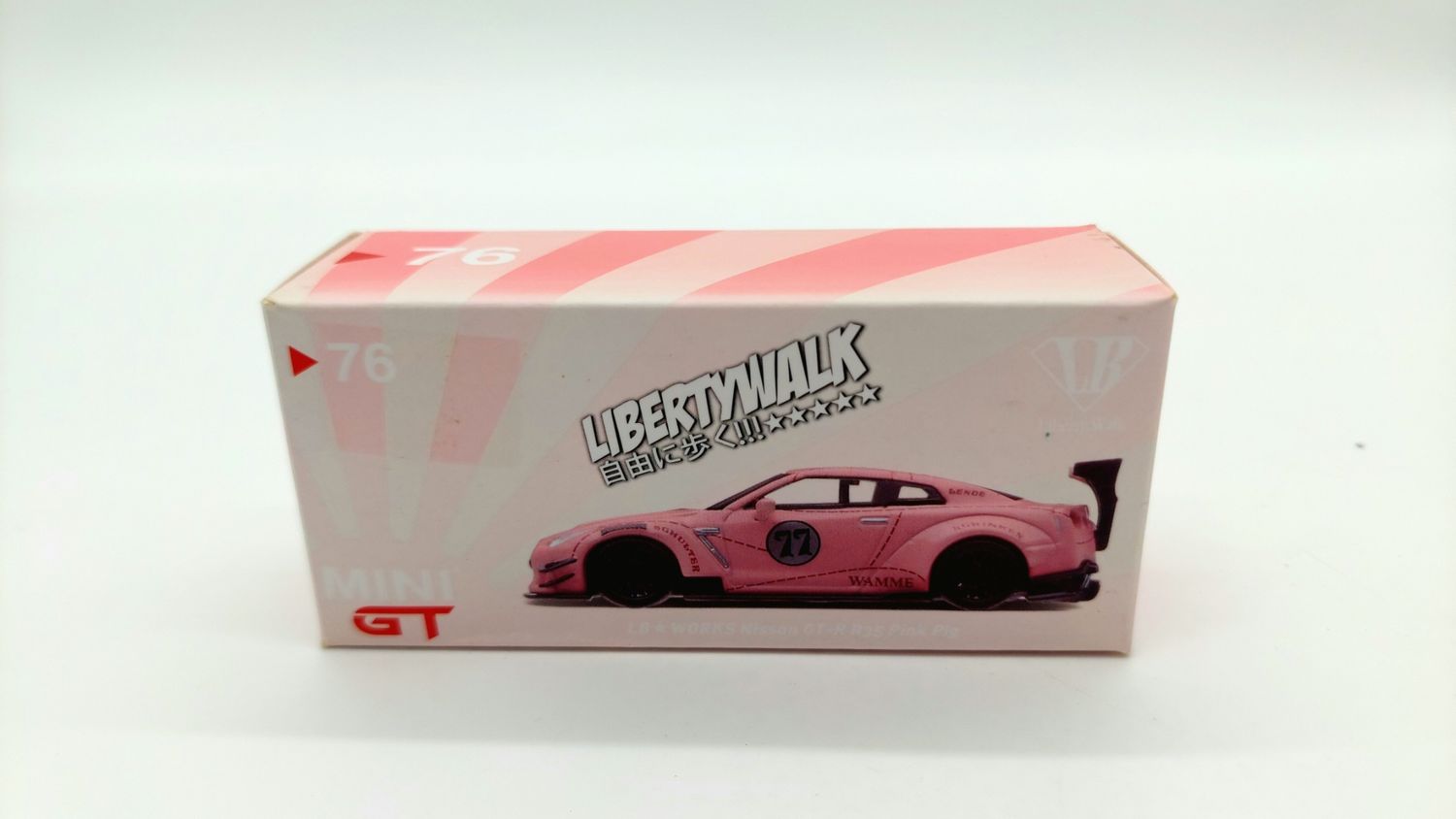 [UNSEALED] #76 MINI GT LB★WORKS Nissan GT-R Pink Pig