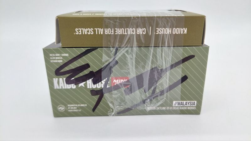 [UNSEALED] KAIDOHOUSE Nissan Skyline GT-R (R34) Kaido Works Millennium Jade (KHMG058) with Exclusive Figurine | 2023 Malaysia Diecast Expo