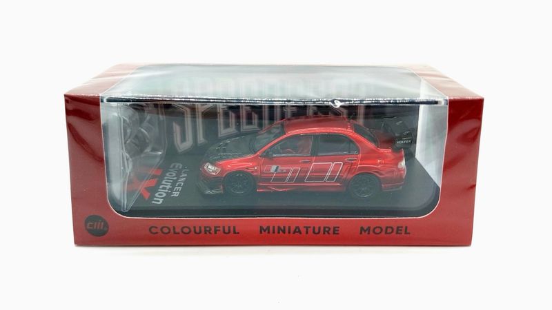 CM Model x Speedfest Mitsubishi Lancer Evolution IX Voltex Red | 2024 Malaysia Diecast Expo