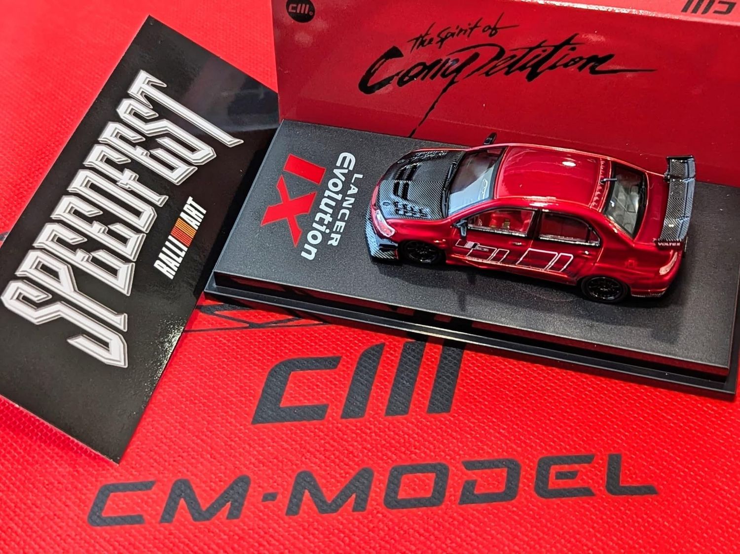 CM Model x Speedfest Mitsubishi Lancer Evolution IX Voltex Red | 2024 Malaysia Diecast Expo