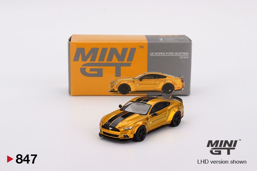 #847 MINI GT LB-WORKS FORD MUSTANG  LB Gold