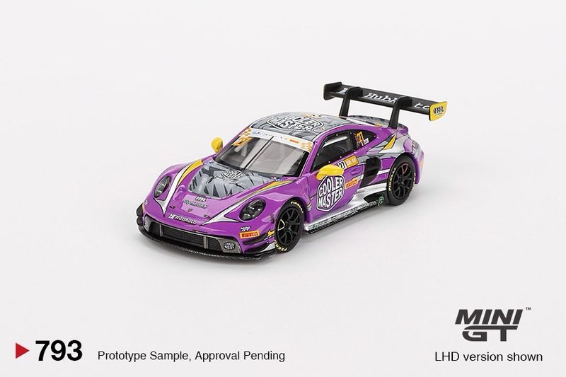 #793 MINI GT Porsche 911 GT3 R #27 HubAuto Racing 2023 FIA GT World Cup 70th Macau Grand Prix