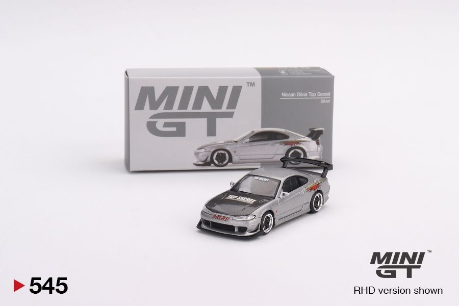 #545 MINI GT Nissan Silvia Top Secret (S15) Silver