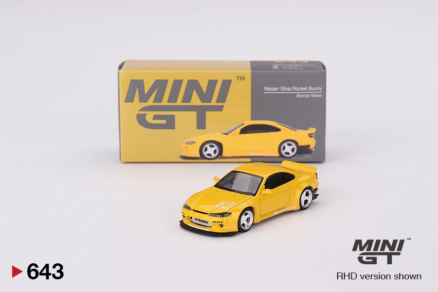 #643 MINI GT Nissan Silvia (S15) Rocket Bunny Bronze Yellow