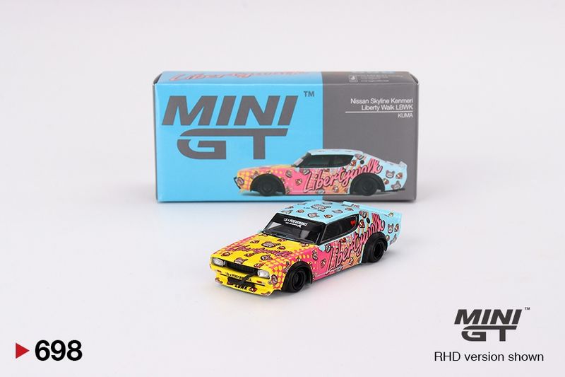 #698 MINI GT Nissan Skyline Kenmeri Liberty Walk LBWK KUMA #698 MINI GT Nissan Skyline Kenmeri Liberty Walk LBWK KUMA