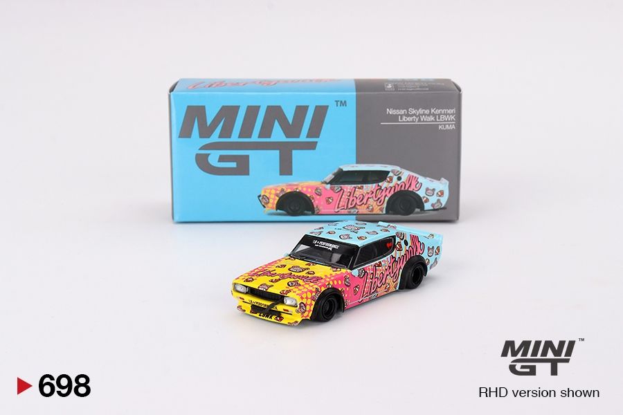#698 MINI GT Nissan Skyline Kenmeri Liberty Walk LBWK KUMA