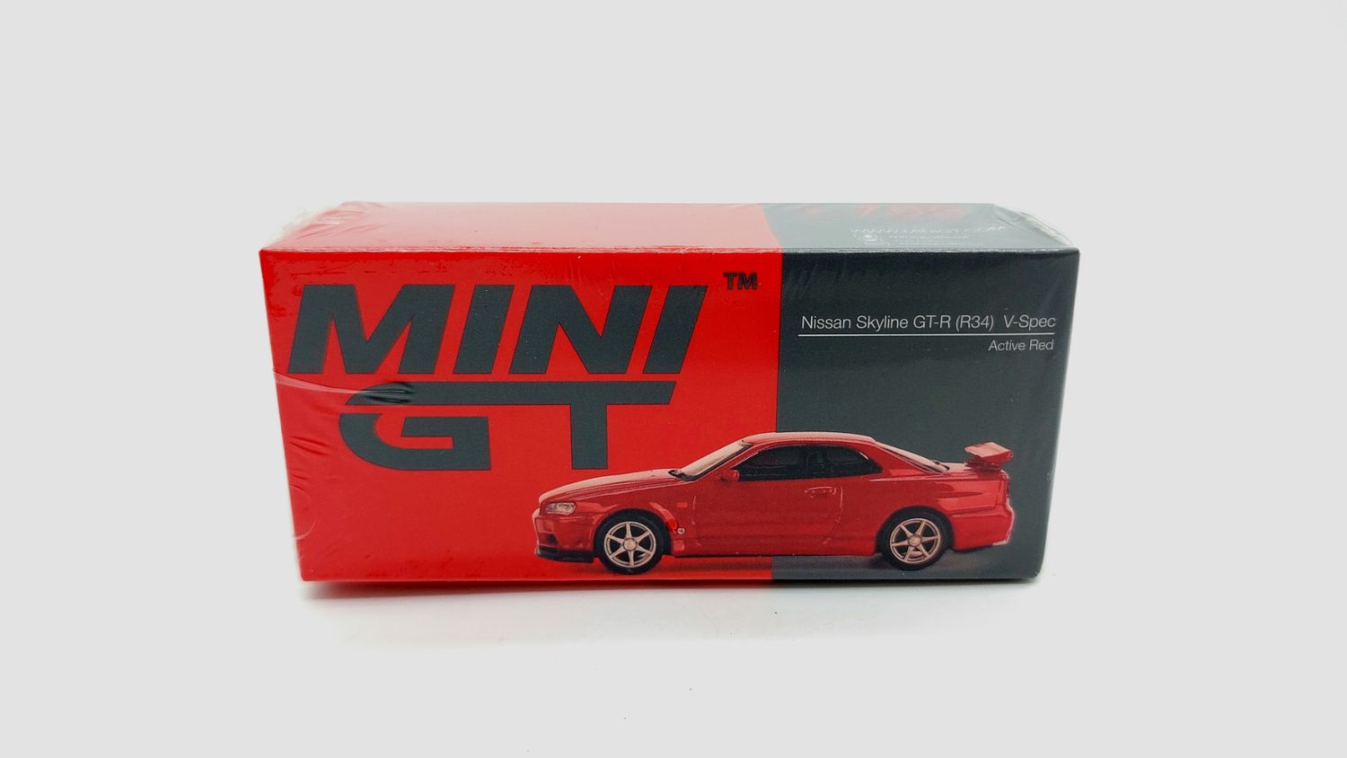 #796 MINI GT Nissan Skyline GT-R (R34) V-Spec Active Red