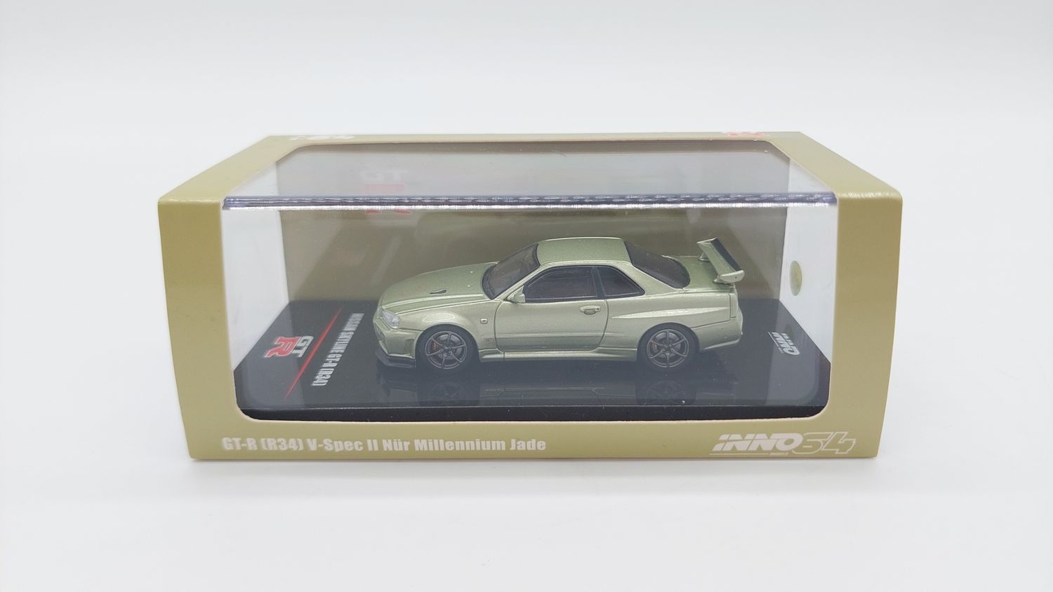 [UNSEALED] INNO64 Nissan Skyline GT-R (R34) V-Spec Nür Millenium Jade