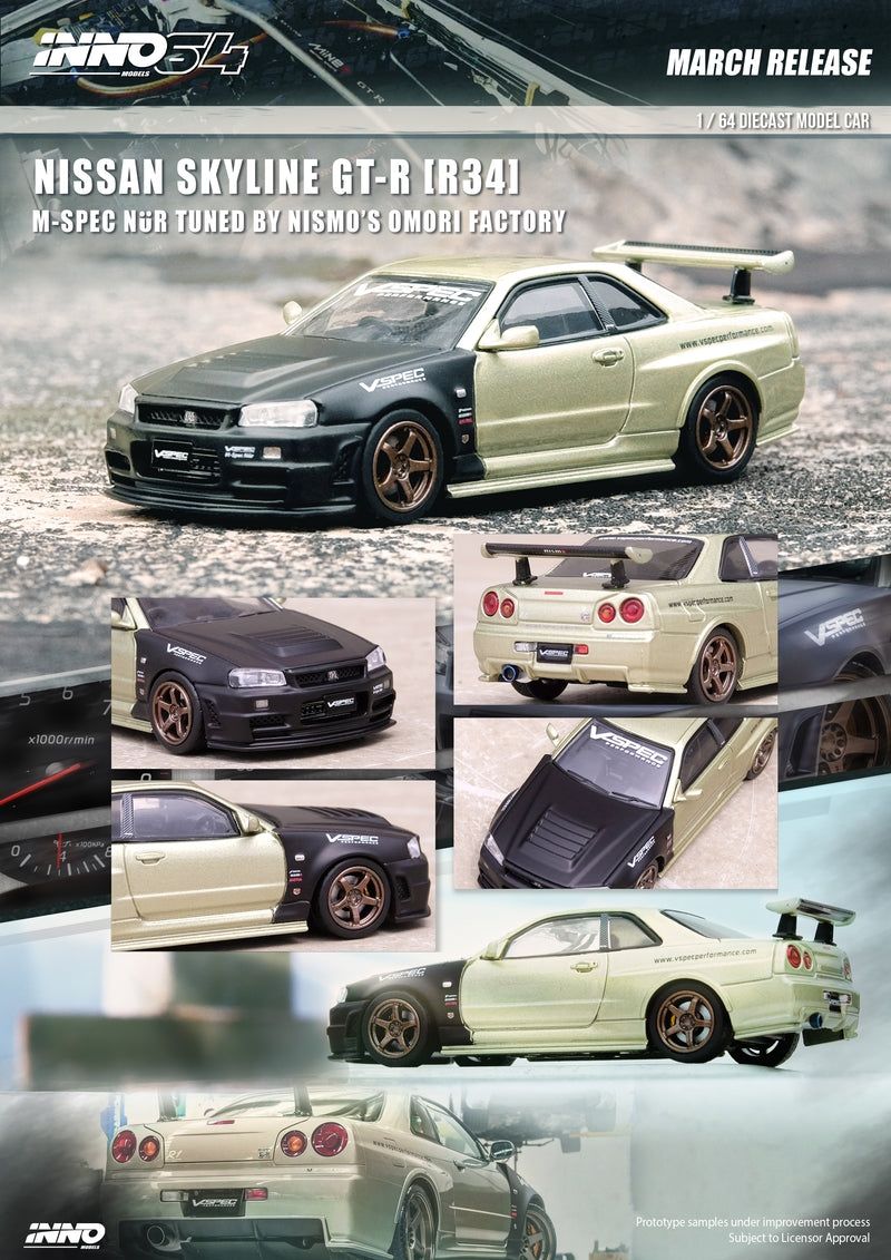 INNO64 Nissan Skyline GT-R (R34) M-Spec NüR Tuned By Nismo Omori Factory