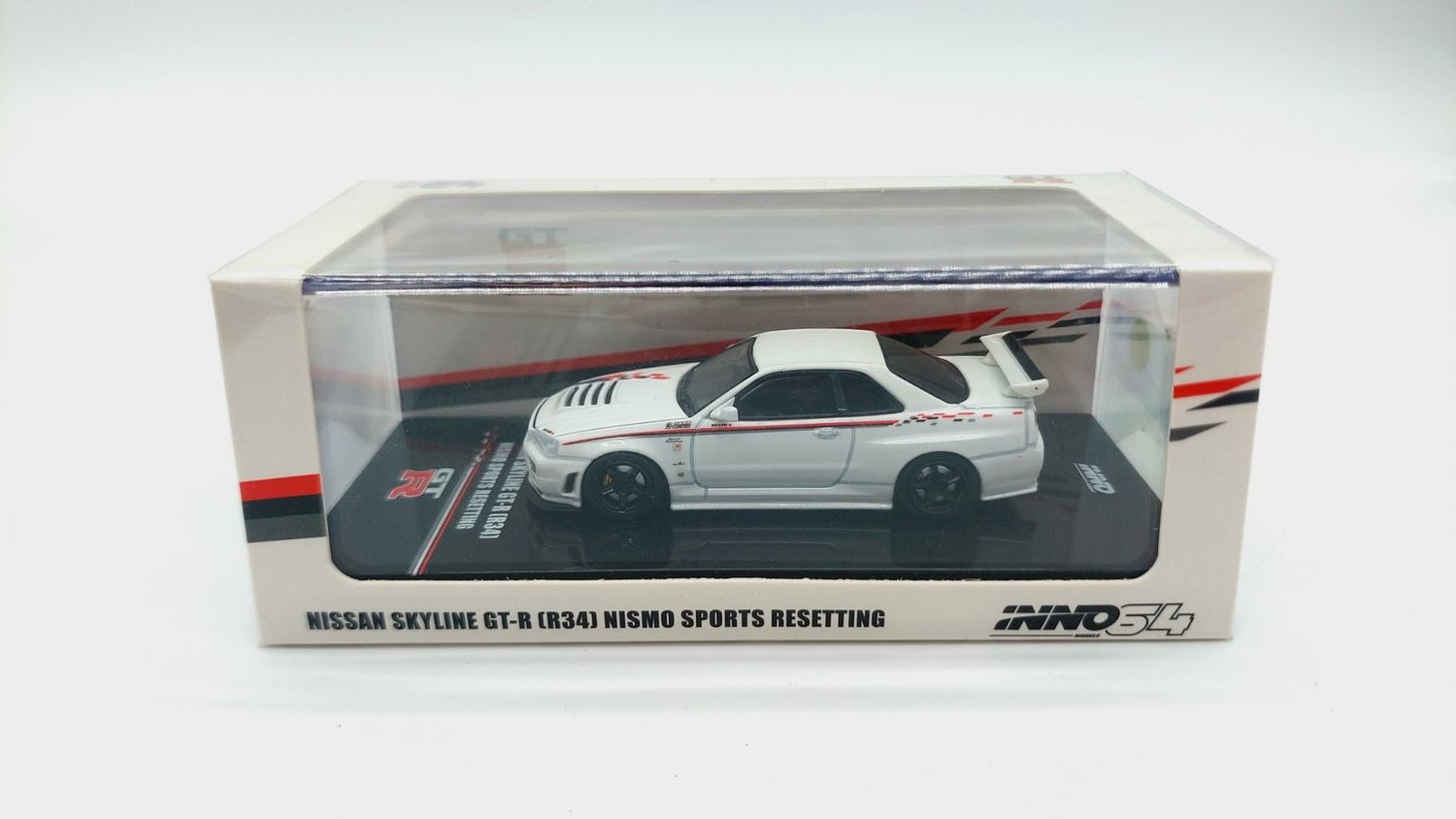 INNO64 Nissan Skyline (R34) Nismo Sports Resetting White