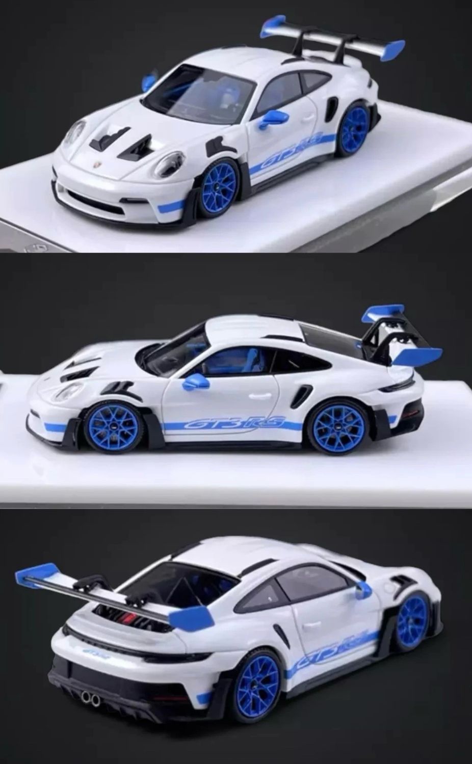 FuelMe 1/64 Porsche 911 GT3 RS White &amp; Blue