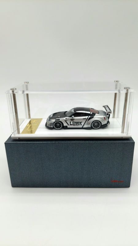 MYC Collection Resin Model GT-R R35 LB Works Modified Type 2.0 Liberty Walk Silver