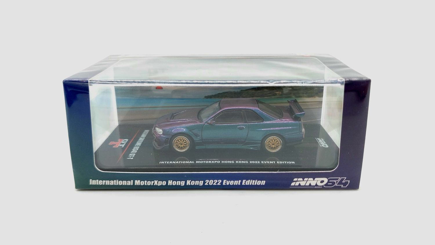 INNO64 Nissan Skyline (R34) GT-T Magic Purple | 2022 Hong Kong International MotorXpo (HKIMX22)