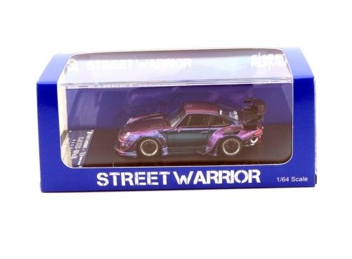 Street Weapon Warrior X Ghost Player 1:64 Rwb Porsche 993 Low Wing Spoiler Chameleon