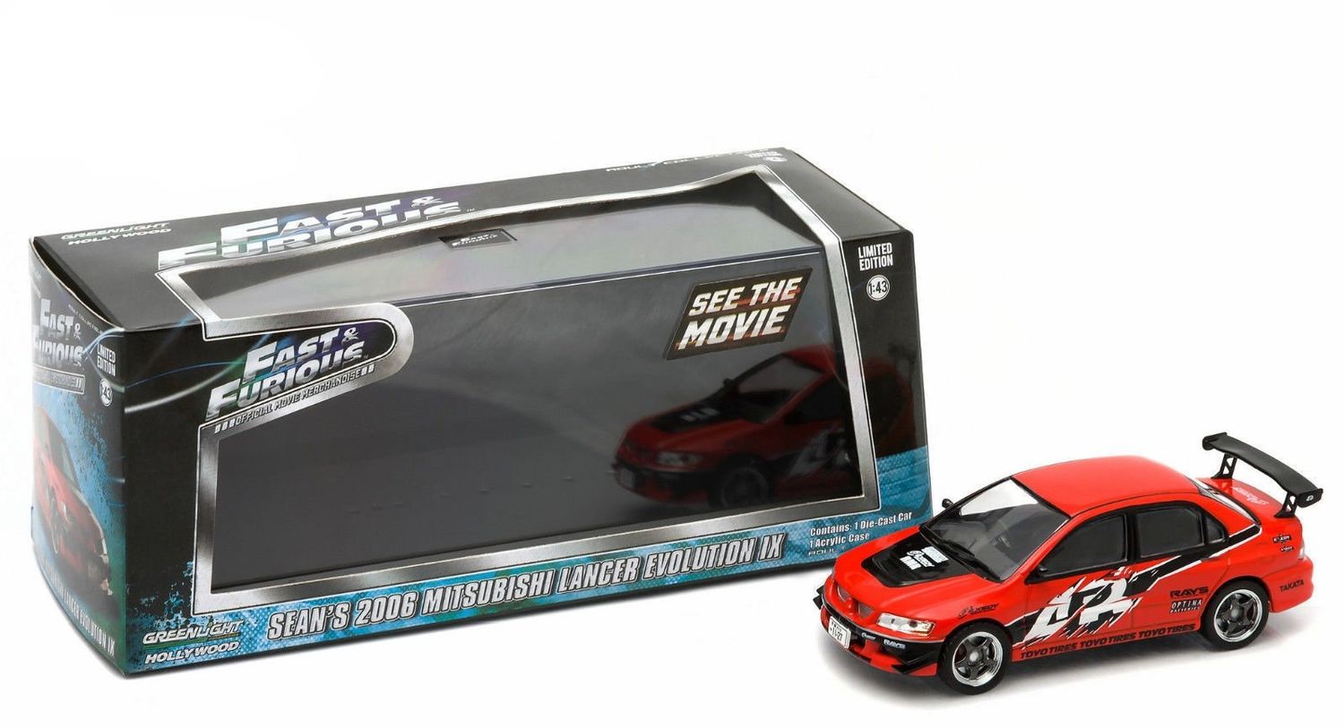 Greenlight Hollywood 1:43 Sean's Mitsubishi Lancer Evolution IX