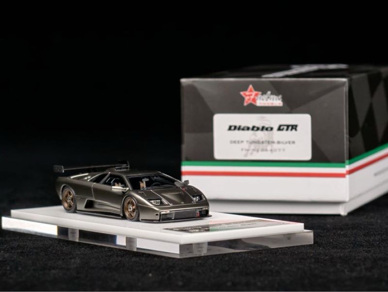 FuelMe 1/64 Lamborghini Diablo GTR Deep Tungsten Silver